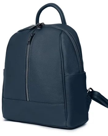 Rucsac din piele naturala Silvio bleumarin
