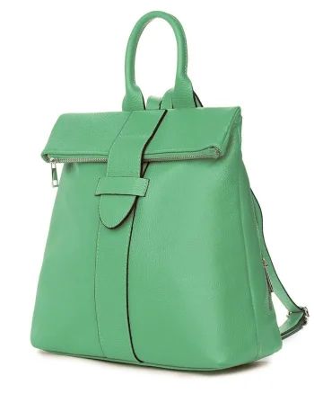 Rucsac din piele naturala Ricardo verde fistic