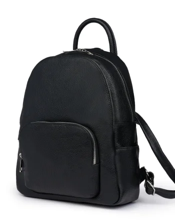 Rucsac din piele naturala Simon negru
