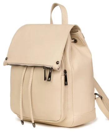 Rucsac piele naturala Jimmy crem