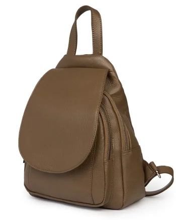 Rucsac din piele naturala Dante bej