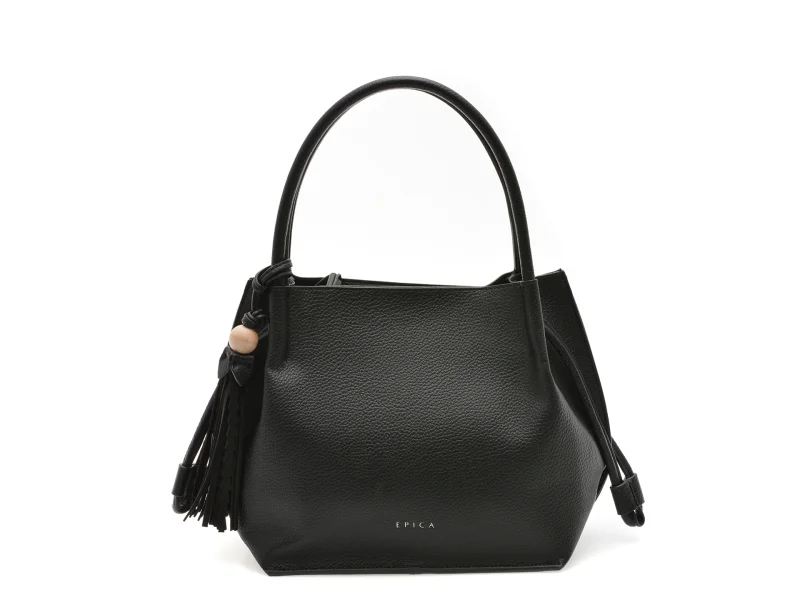 Geanta EPICA neagra, 253078, din piele ecologica