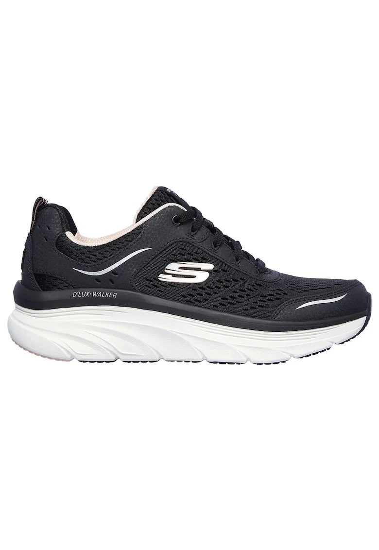Pantofi sport  Relaxed Fit D'Lux Walker, Plasa/Piele ecologica, Negru, Negru