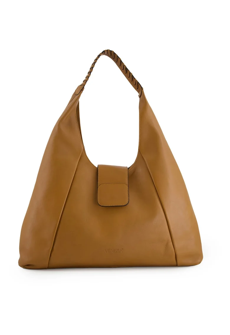 Geanta shopper din piele cu buzunare