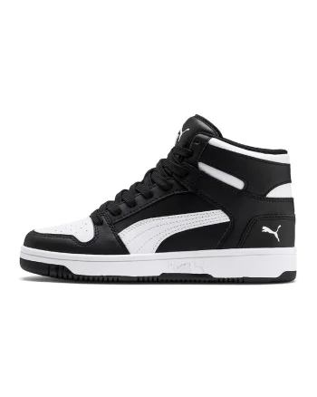 Pantofi sport mid-cut de piele ecologica Rebound Layup