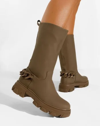 Cizme dama fara toc kaki Moniva