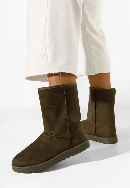 Cizme tip ugg kaki Anora