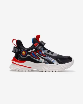 Sneakers baieti negri Denison V2