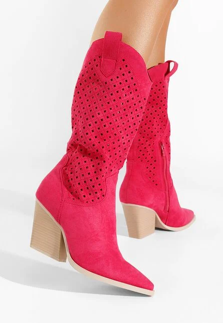 Cizme cowboy damă Sephora fucsia
