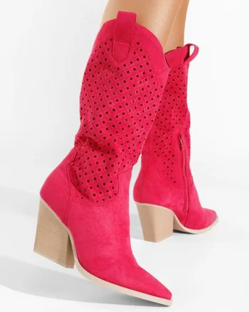Cizme cowboy damă Sephora fucsia