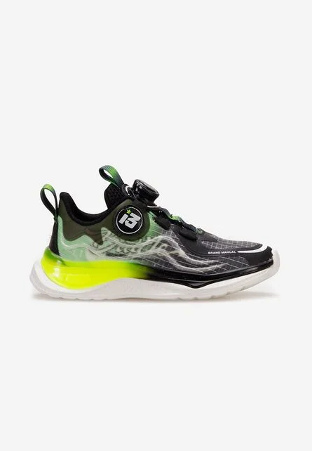 Sneakers baieti Dragonfly negri
