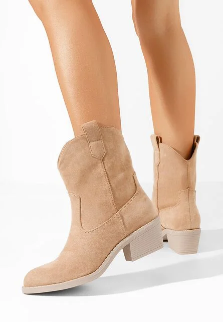 Cizme western dama Zaryna kaki