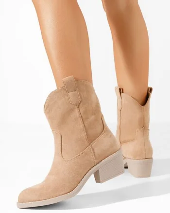 Cizme western dama Zaryna kaki