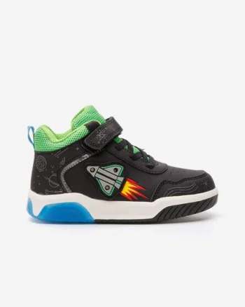 Sneakers baieti Rocket negri