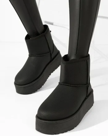 Cizme tip ugg Thresa negre