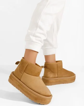 Cizme cu platformă Libby camel