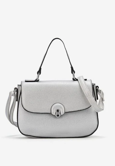 Geanta Crossbody Brenna argintie