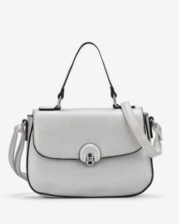 Geanta Crossbody Brenna argintie
