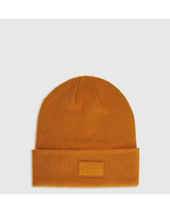 Caciula beanie unisex  portocalie, dimensiune universala, material sintetic