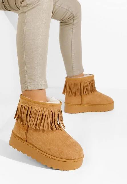 Cizme cu platformă Yasmine camel