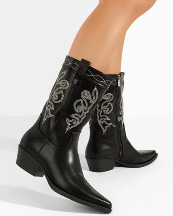 Cizme cowboy dama Zavila negre