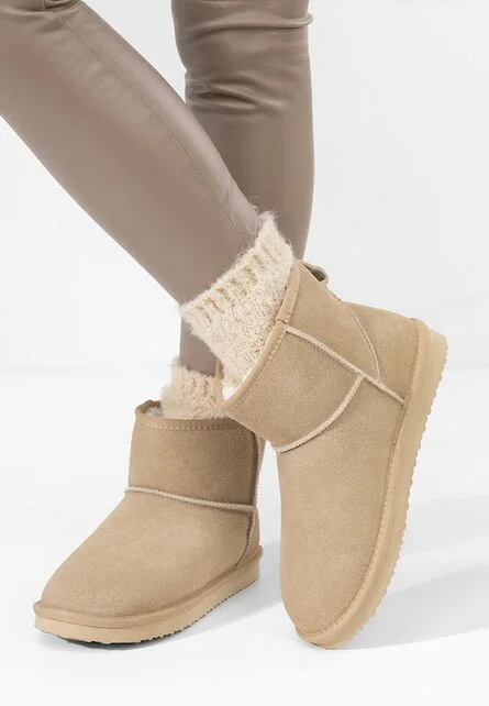Cizme tip ugg Crisea V2 bej