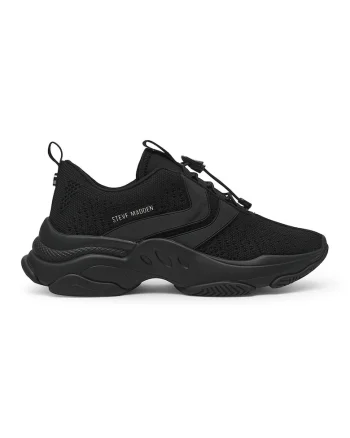Pantofi sport din material textil cu talpa masiva, Negru