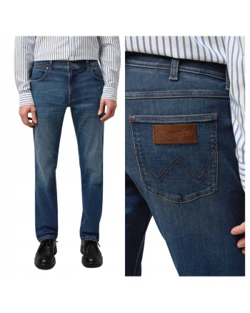 Spodnie Męskie  Greensboro Straight Fit Jeansy Marine Tint