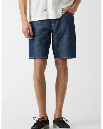 Bermude relaxed fit din denim Jerome, Bleumarin