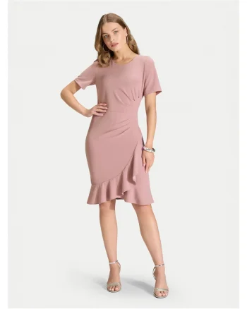 Rochie cocktail  roz, Roz