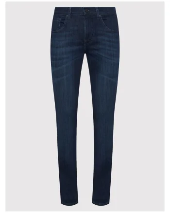 Blugi barbati,  bumbac, slim fit, bleumarin,