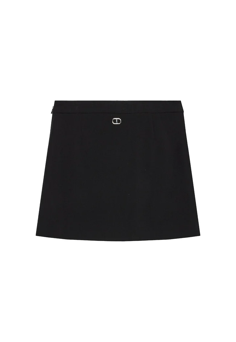 Fusta fete,  neagra, poliester/viscoza/elastan,