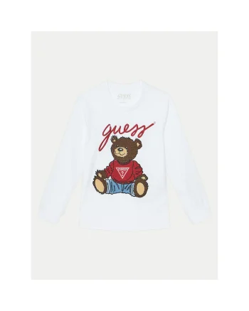 Bluza  pentru copii din bumbac, Alb