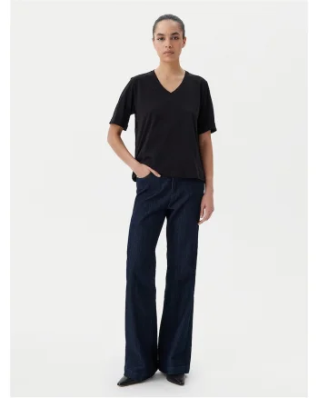 Tricou dama,  bumbac, negru,