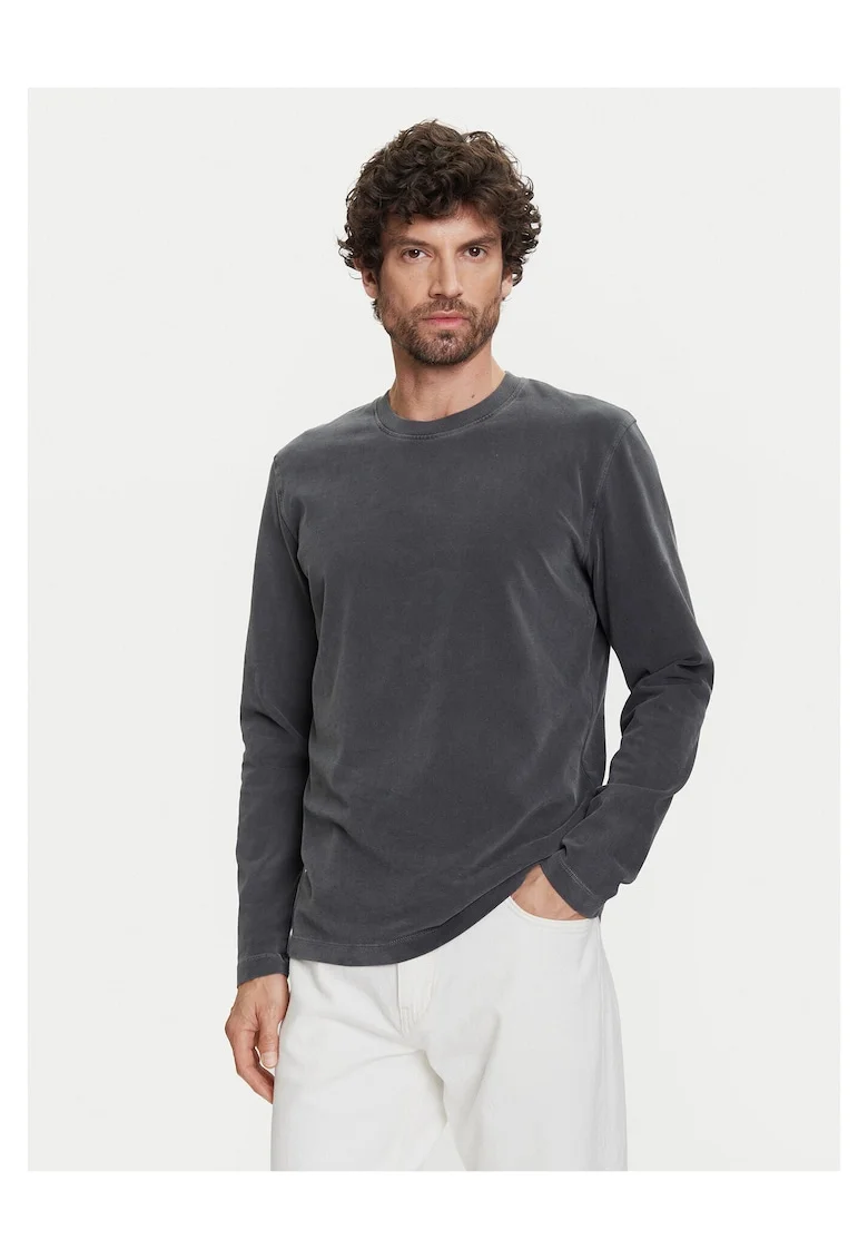 Bluza barbati Marc O'Polo din bumbac organic, Gri