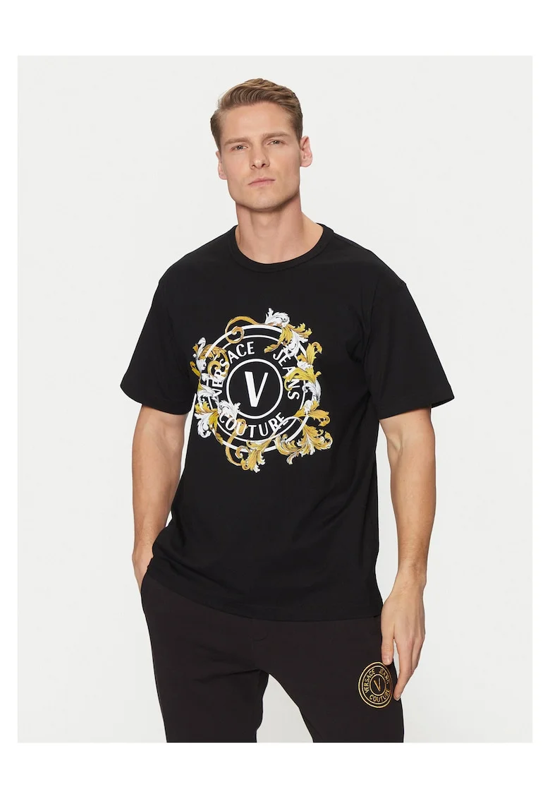 Tricou barbati,  bumbac, negru,