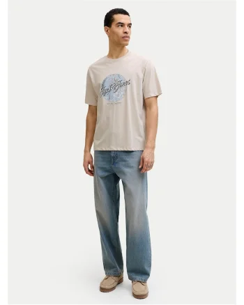 Tricou barbati,  din bumbac, bej