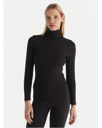 Bluza termoactiva pentru femei,  neagra, poliester,