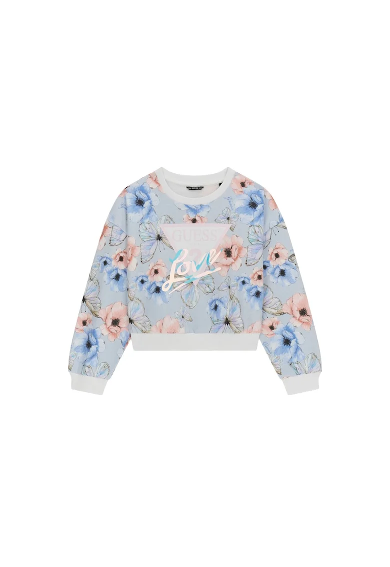 Bluza copii,  bumbac organic, albastru,