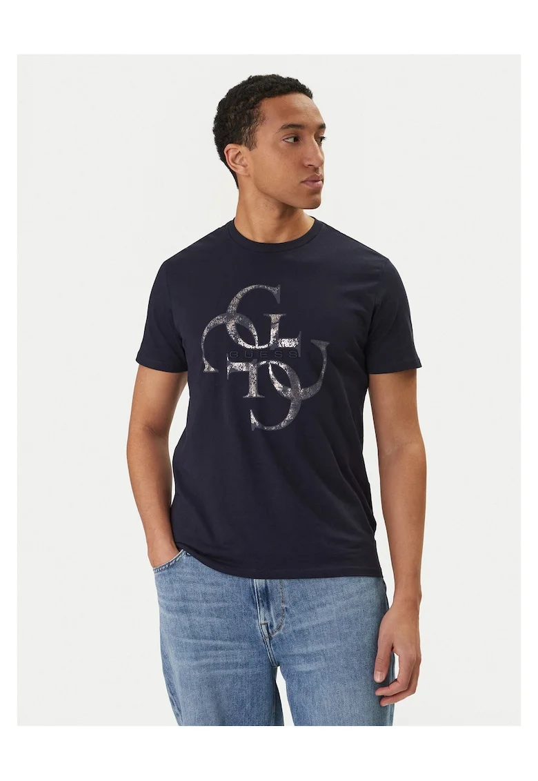 Tricou Barbati,  bleumarin, din bumbac 100%