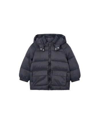 Geaca de iarna copii,  neagra, poliamida, captuseala 100% poliester,