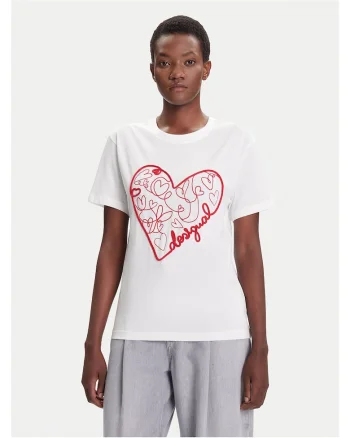 Tricou dama,  bumbac, alb,