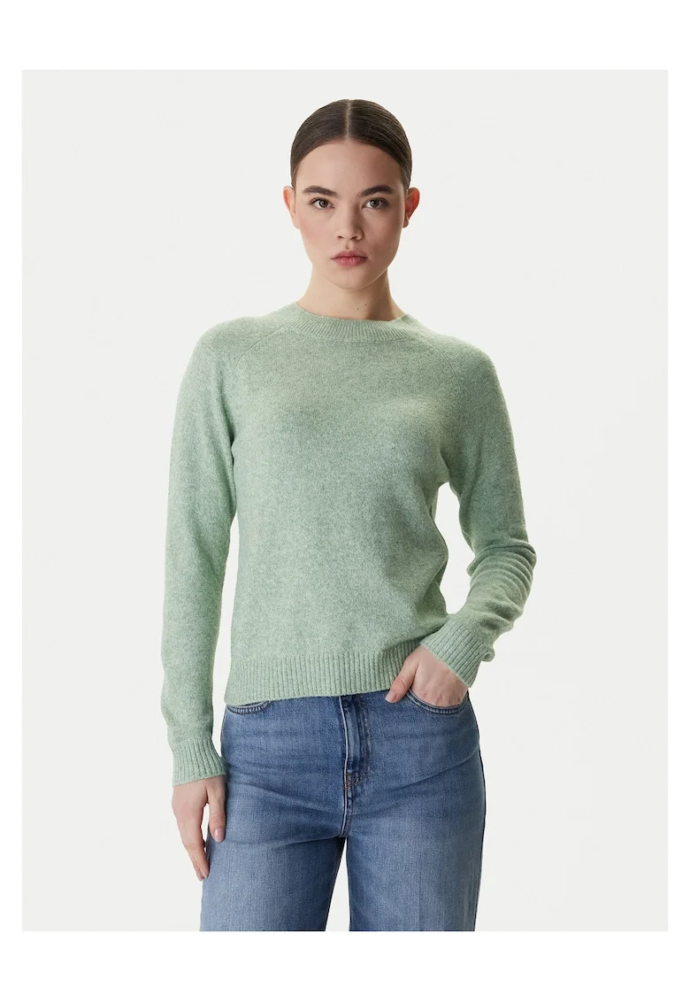 Pulover dama,  verde, poliester/elastan