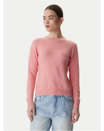 Pulover dama,  coral, poliester/elastan/nailon