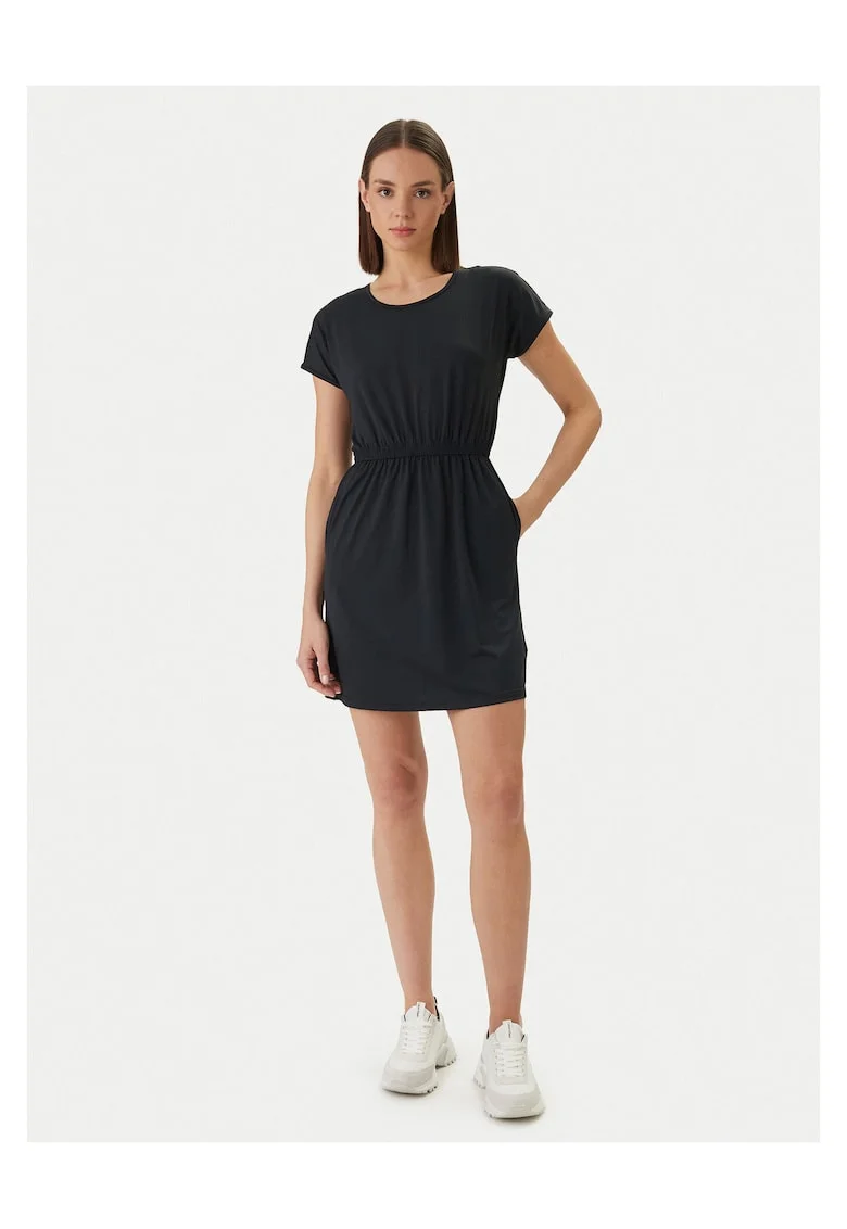 Rochie casual,  poliester, negru, pentru femei