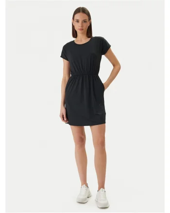 Rochie casual,  poliester, negru, pentru femei