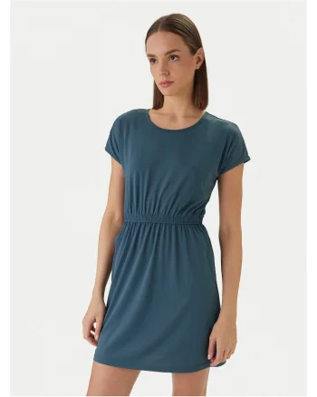 Rochie casual  poliester, albastru, 89% poliester