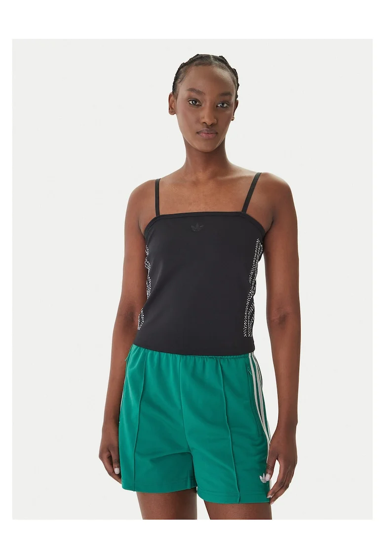 Tricou dama,  slim fit, negru, poliester reciclat,