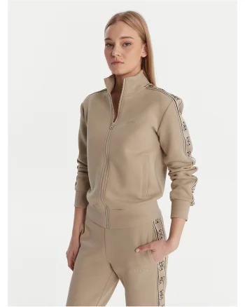 Bluza dama,  bumbac si poliester, bej, Bej