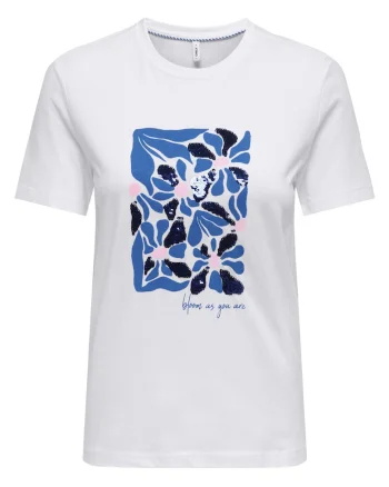 Tricou dama,  din bumbac organic, alb